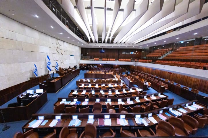 La dissolution de la Knesset votée en première lecture