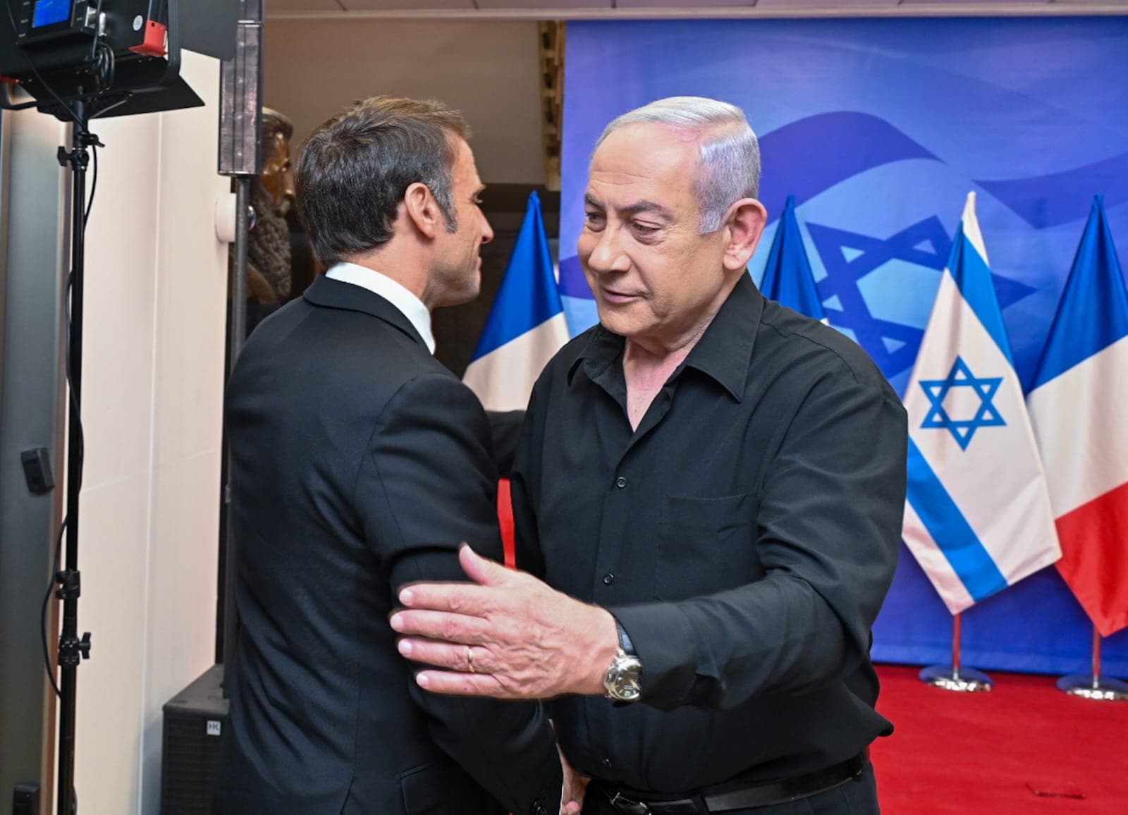 Entretien privé Netanyahou-Macron