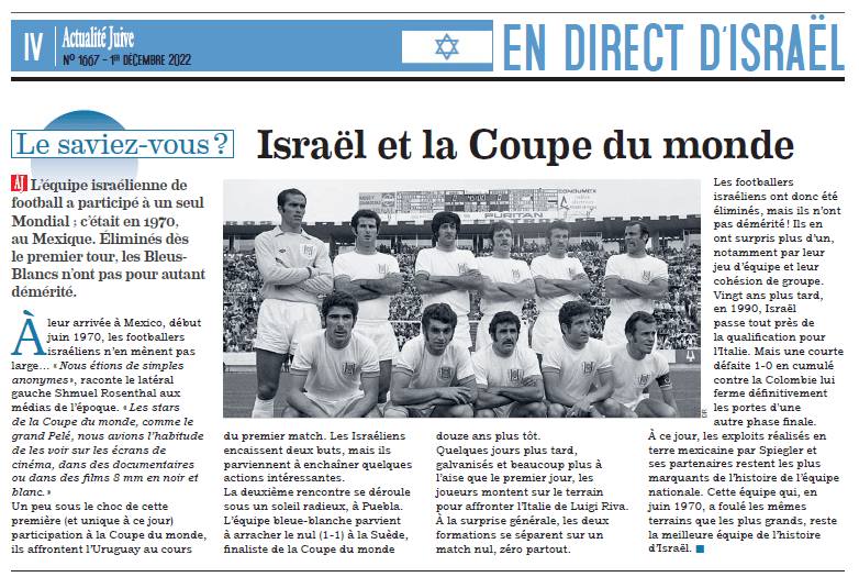 Israël et la Coupe du monde