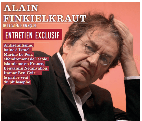 A la Une d’Actualité Juive cette semaine: Interview exclusive d’Alain Finkielkraut