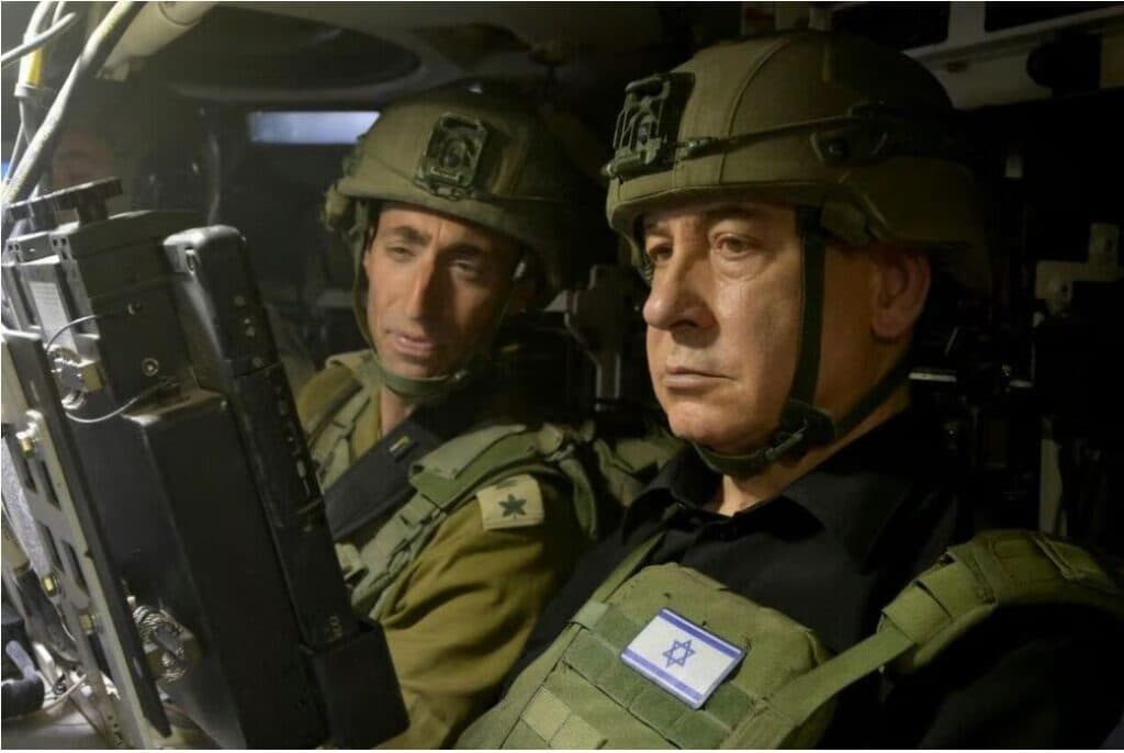 Le Premier ministre Netanyahou à Rafah avec les combattants