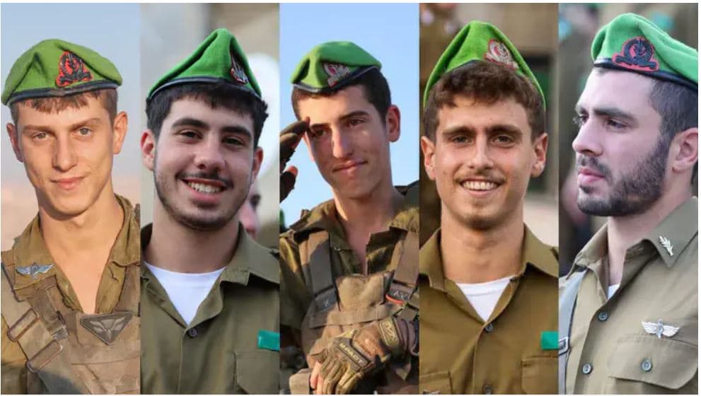 Cinq soldats sont tombés au combat dans le nord de la Bande de Gaza