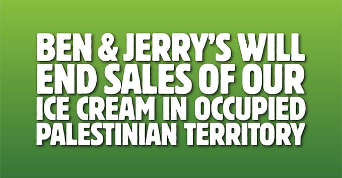 Ben & Jerry's : le Pdg israélien répond à celui d'Unilever