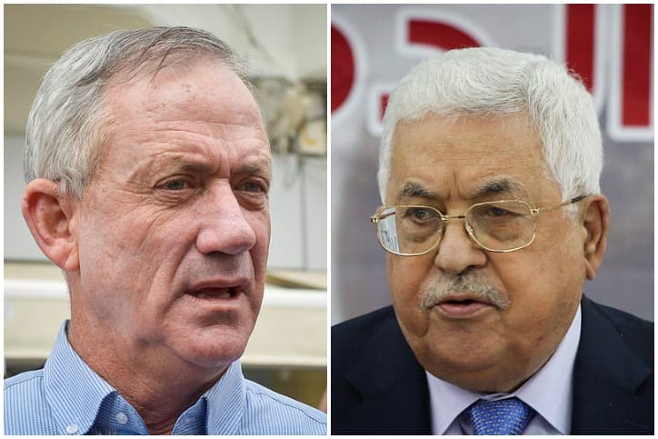 Gantz a rencontré Abou Mazen à Ramallah