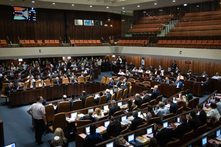 68 pour et 9 contre: la Knesset adopte une proposition pour rejeter toute création d’un Etat palestinien à l’ouest du Jourdain