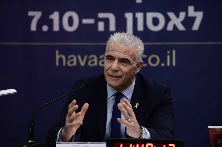 Lapid affirme que Netanyahou avait été prévenu de la menace que représentait le Hamas