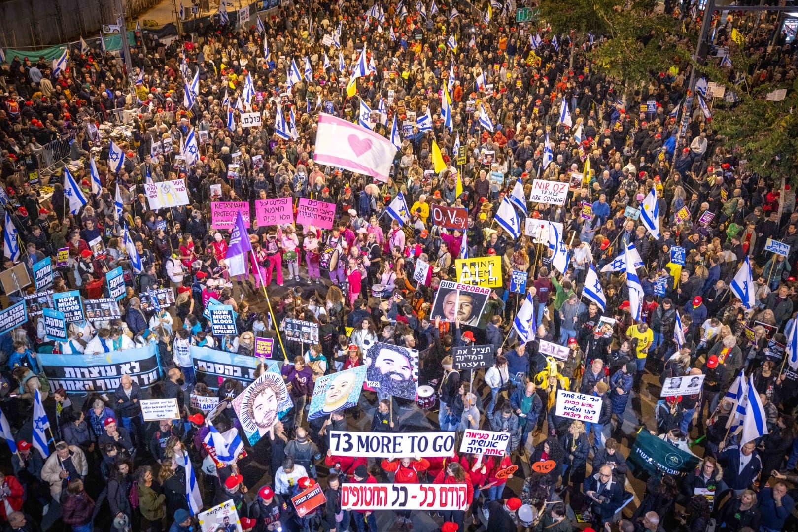 Manifestations et jeûne : Israël marque le 500e jour de guerre et de captivité des otages