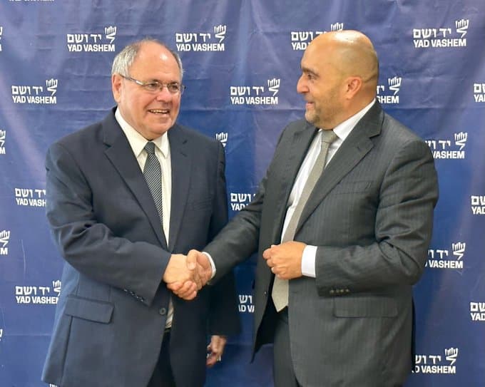 Frédéric Journès, le nouvel ambassadeur de France en Israël, en visite à Yad Vashem