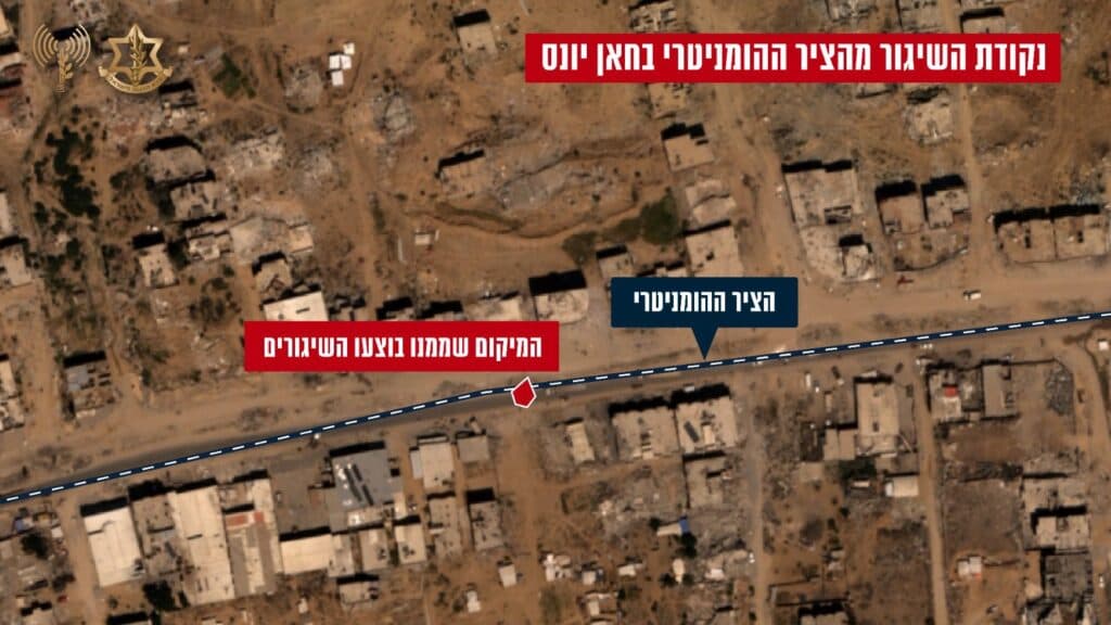 Les tirs de roquettes sur Tel Aviv ont été effectués depuis l’axe humanitaire de Khan Younès