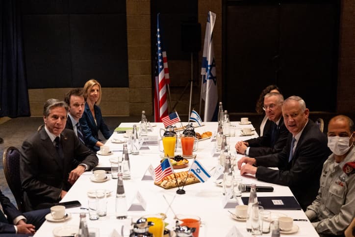 Blinken félicite Gantz