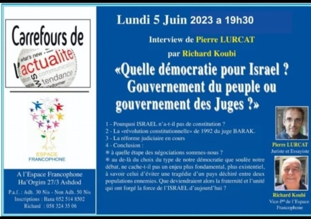 La religion progressiste contre la Torah d’Israël (I). Par Pierre Lurçat