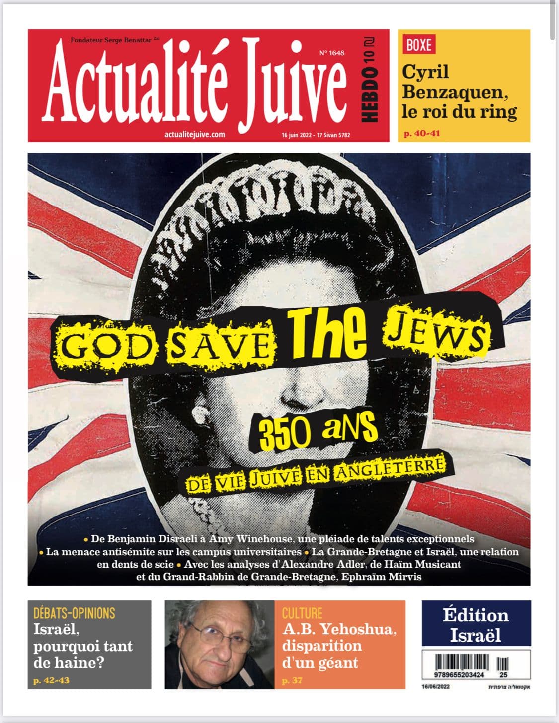 A la une d'Actu J cette semaine