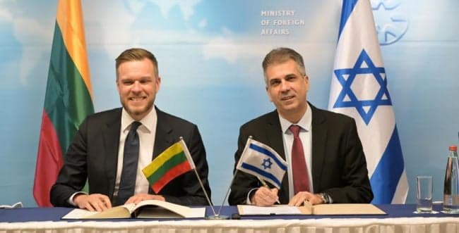 La Lituanie s’engage auprès d’Israël pour des sanctions contre l’Iran